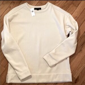 NWT BANANA REPUBLIC SWEATSHIRT SUPER SOFT EXTERIOR ULTRA LUXURIOUS VELOUR LINED